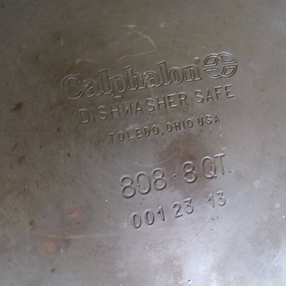 CALPHALON Classic 8Qt Stockpot & Glass Lid Hard Anodized AquaShield Nonstick Pot - Picture 5 of 10